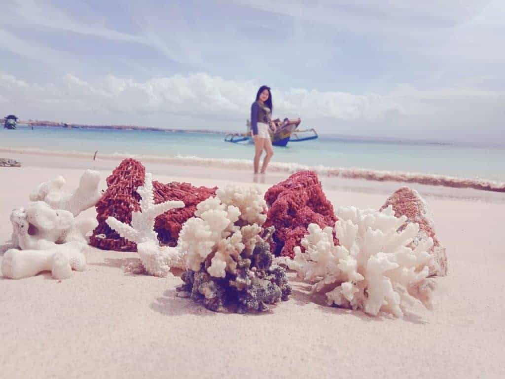 Panoramic view of Pink Beach