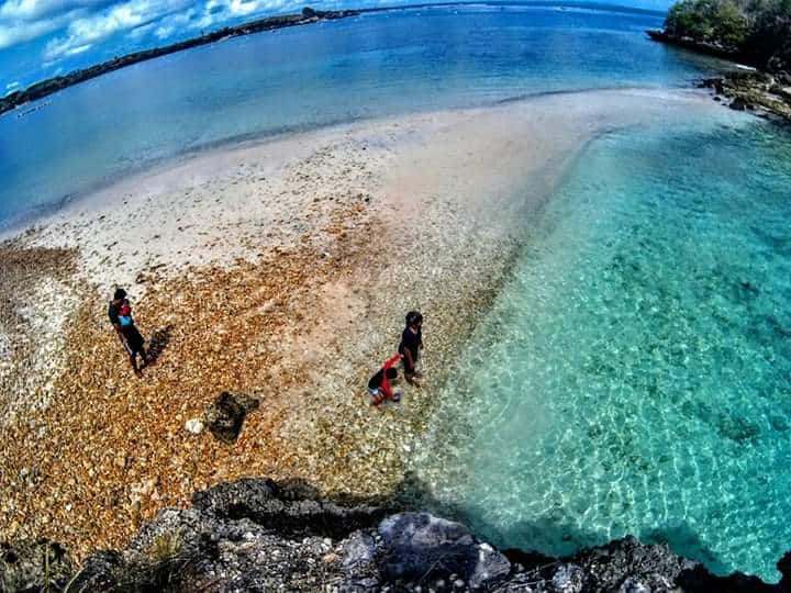 Scenic seascape of East Lombok